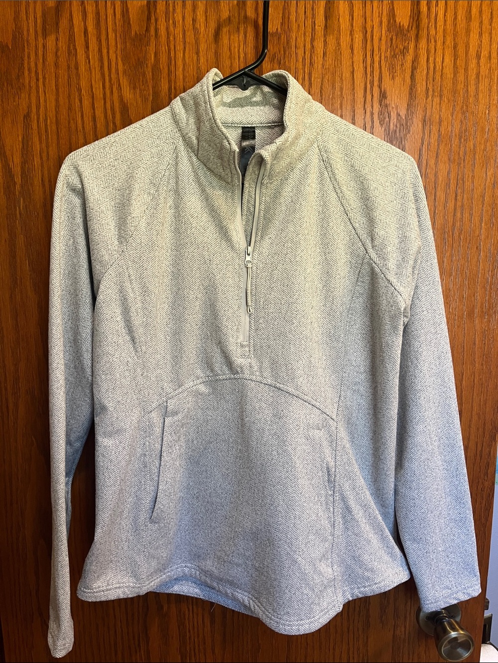 Kyodan Outdoor Light Gray Quarter-Zip Pullover- NWOT